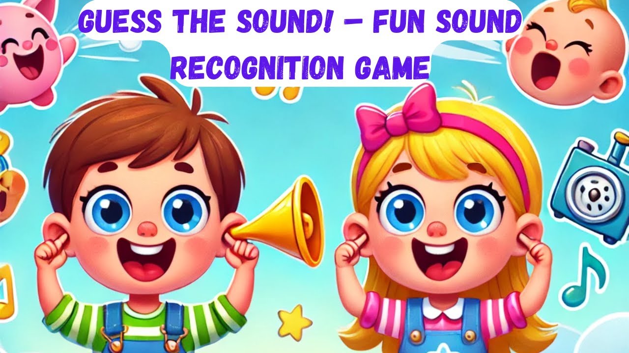 🐶Guess the Sound! &ndash; Fun Sound Recognition Game🚗 | Learning Videos for Toddlers | Kindergarten Videos