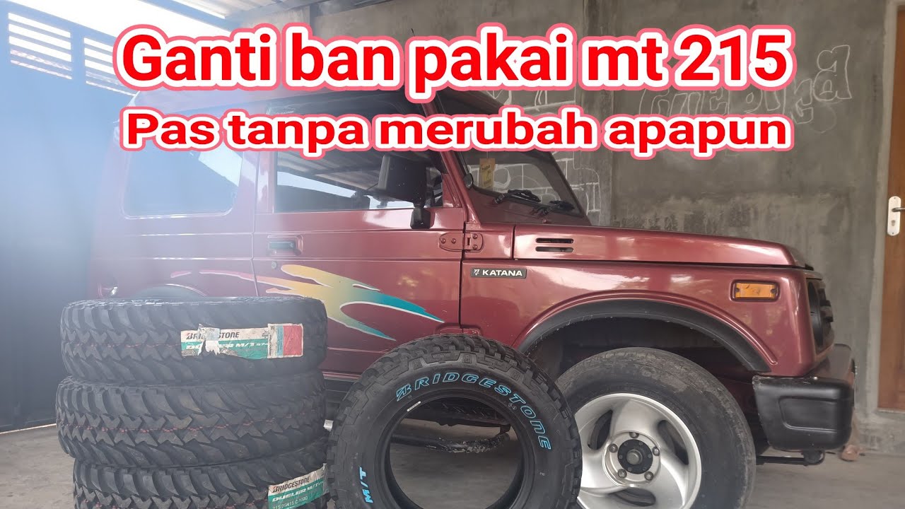 tampilan ban MT 215 di pakai di katana