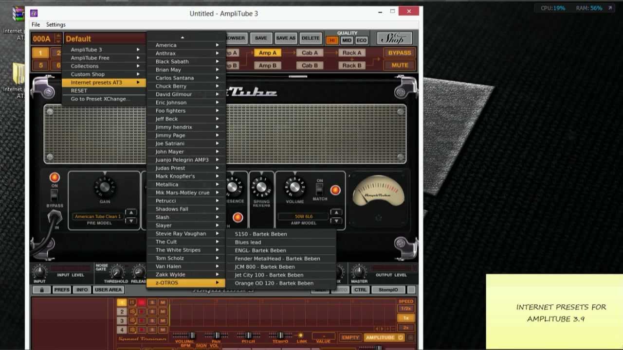 Amplitube 3 presets Pack