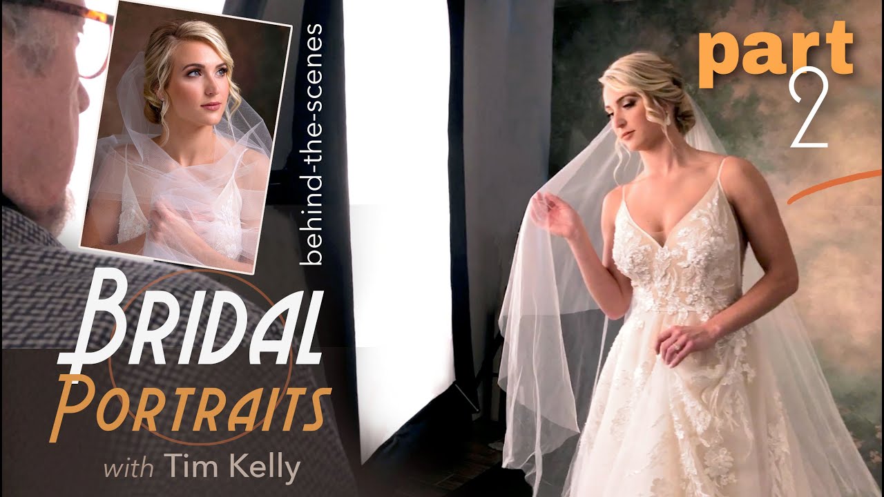 How to Shoot Great Studio Bridal Portraits. Behind-the-Scenes with Tim Kelly. High-Key Bride Part 2