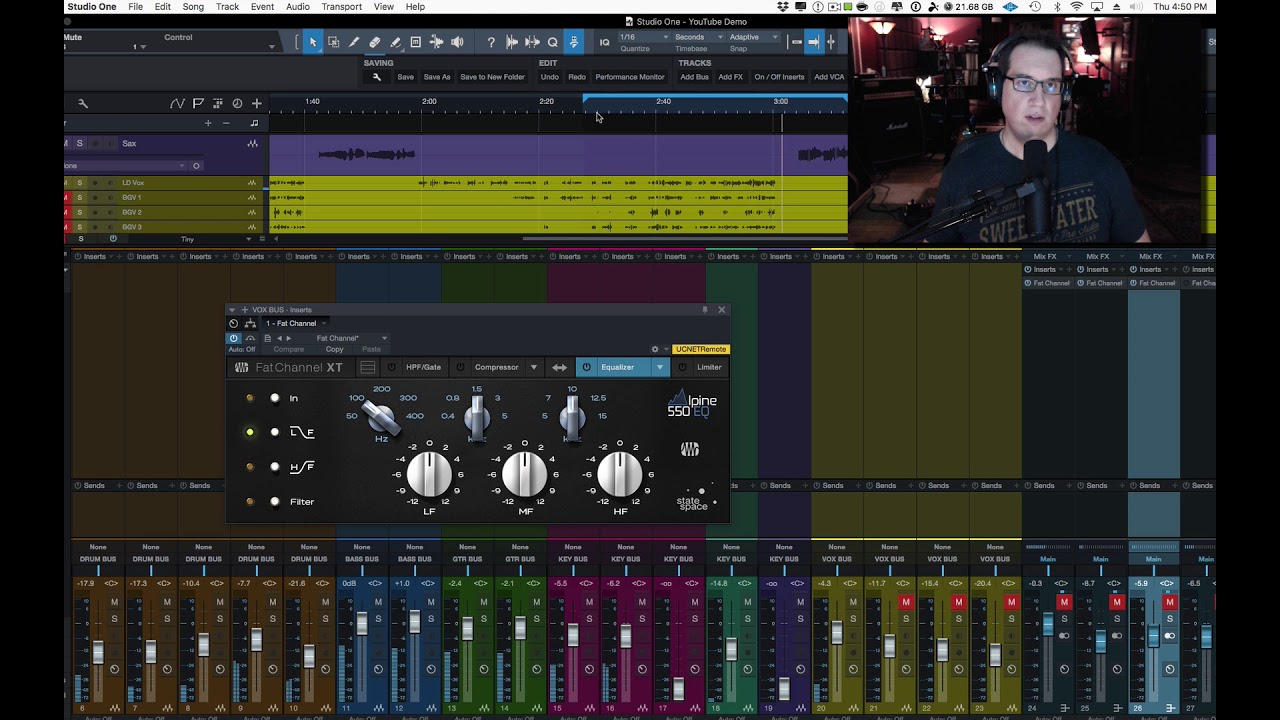Presonus Fat Channel XT | Alpine 550 EQ Plugin | HomeRecordingMadeEasy.com