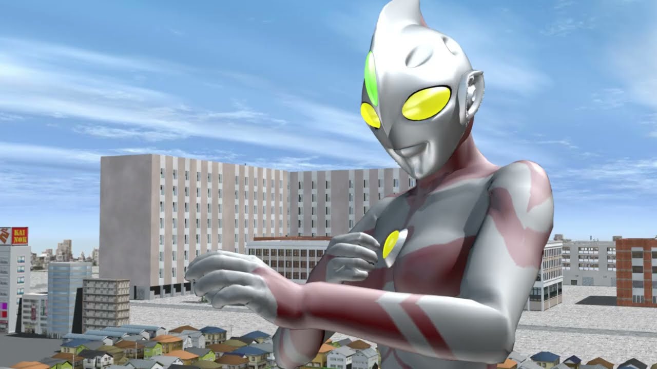 ウルトラウーマンやられ　レッドキング戦