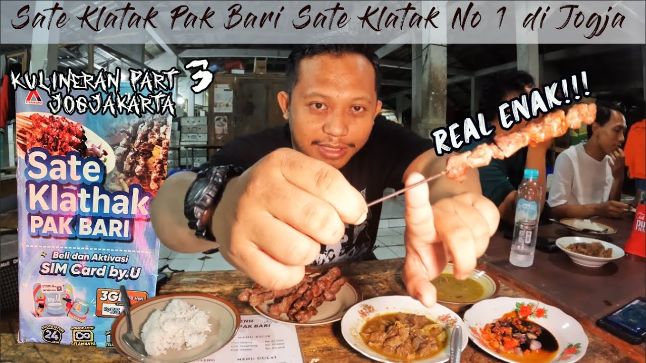 Sate Klathak Pak Bari Jogja || Tusuknya Pakai Ruji Paling Legend di Jogja #sateklatak 
