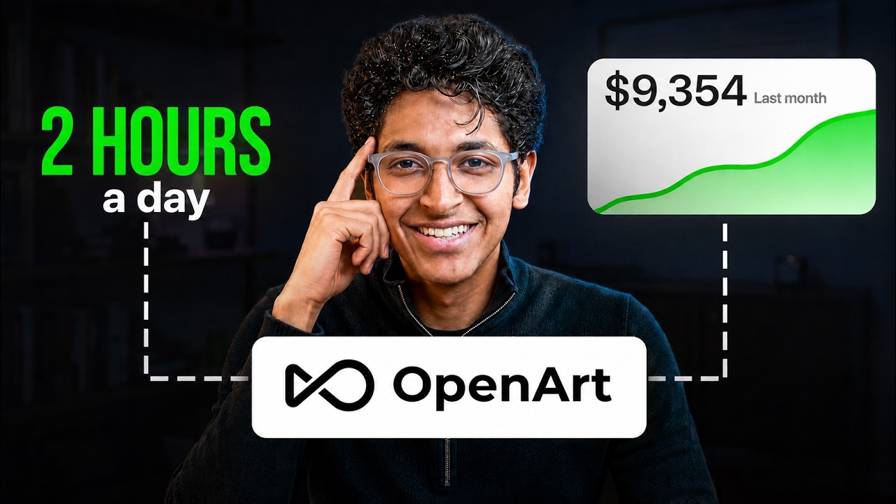 Как заработать свои первые 50 000 рупий с помощью ИИ (OpenArt AI UGC-реклама)