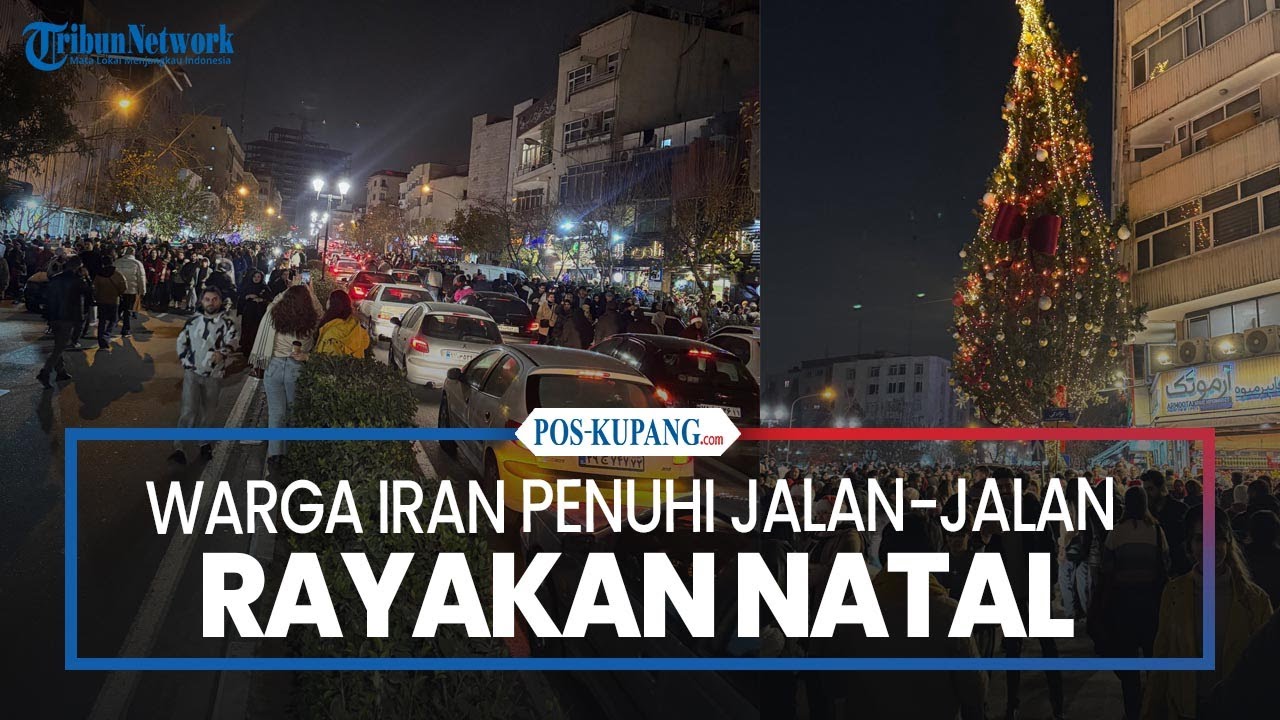 Warga Iran Penuhi Jalan-jalan  Rayakan Natal