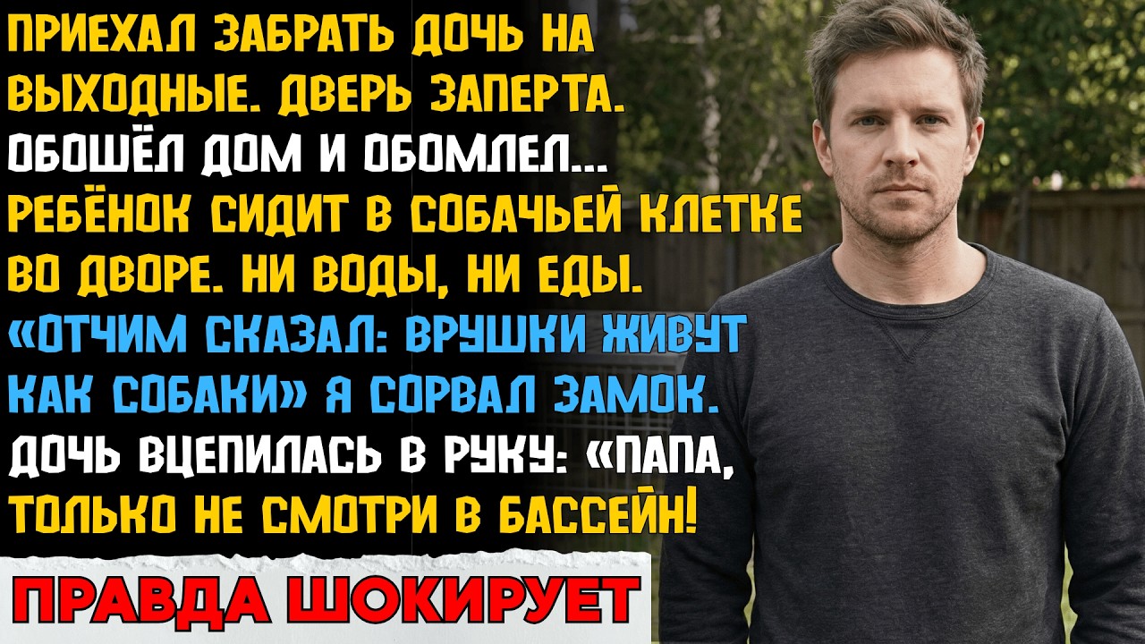 Дочь в клетке прошептала не смотри в бассейн. Я не послушал и пожалел...