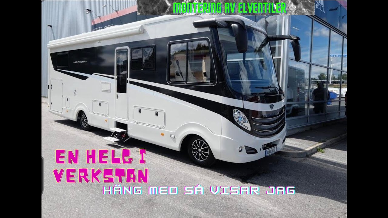 Husbilstips, montering av elstyrd ventil till tömning av fasta tankar i vår Concorde Husbil
