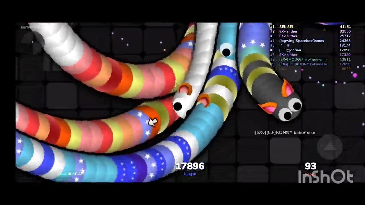 【slither.io】結構みんな好きな囲ませ動画#slitherio #スリザリオ #スリザリオスマホ #スリザリオ囲ませ