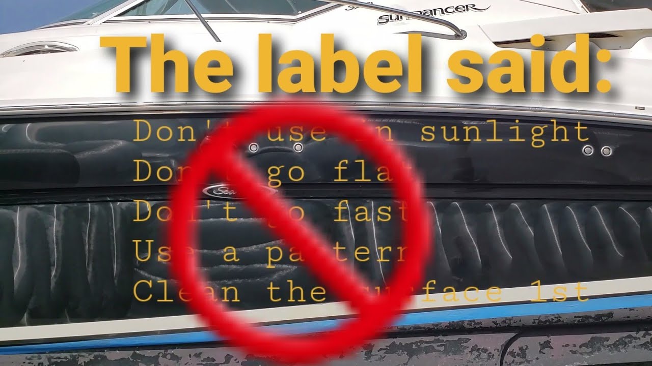 a Detailer a SeaRay. Black Oxidized Gelcoat. DWP849X and 3m's Heavy Cut compound.