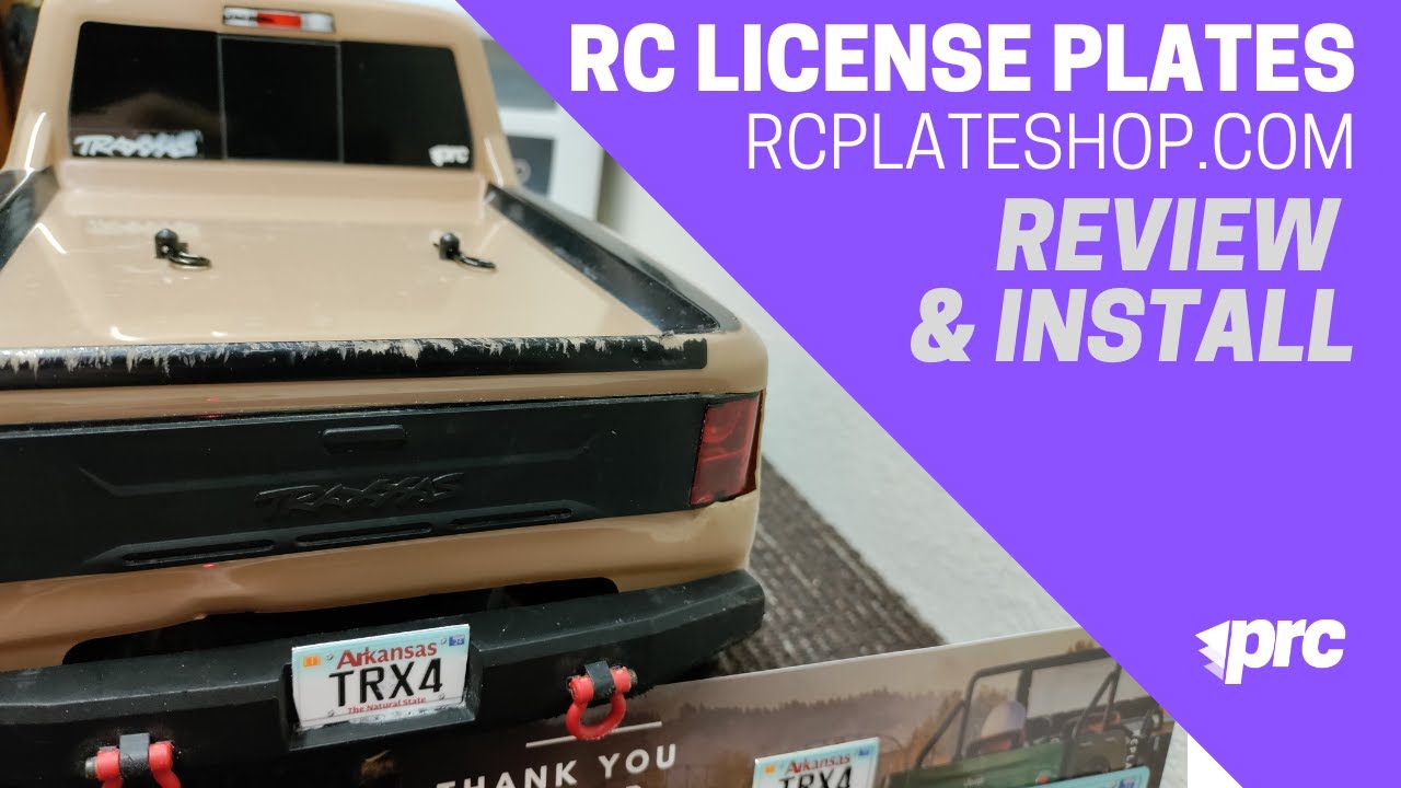 RC Plate Shop Scale RC License Plates: Review & Install