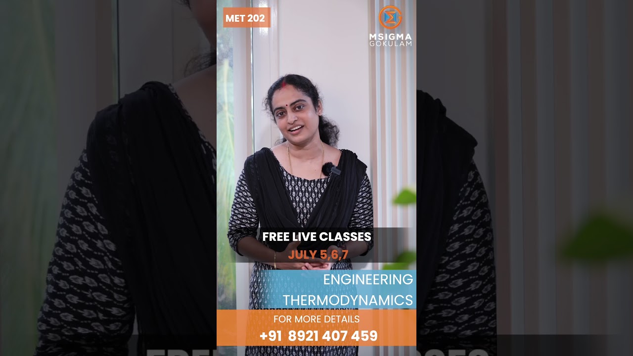 ANNOUNCEMENT: FREE LIVE CLASS FOR ENGINEERING THERMODYNAMICS | MECHANICAL | KTU | MET202 | S4 | 2023