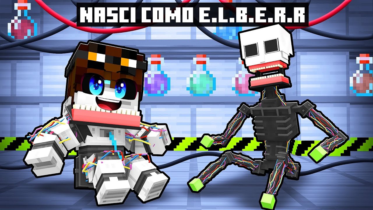 NASCI como BEBÊ E.L.B.E.R.R no Minecraft!