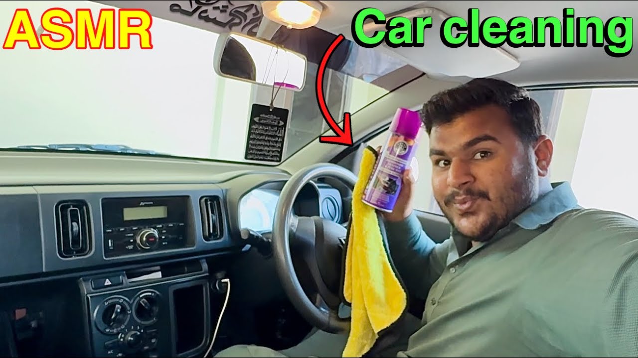 Asmr my car cleaning 🧹 