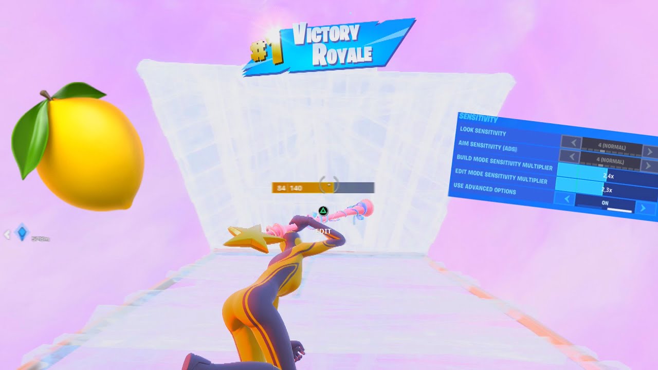 Lemonade 🍋 + New *BEST* Controller Fortnite Settings *AIMBOT* - Season 4 Settings - Xbox/PS4