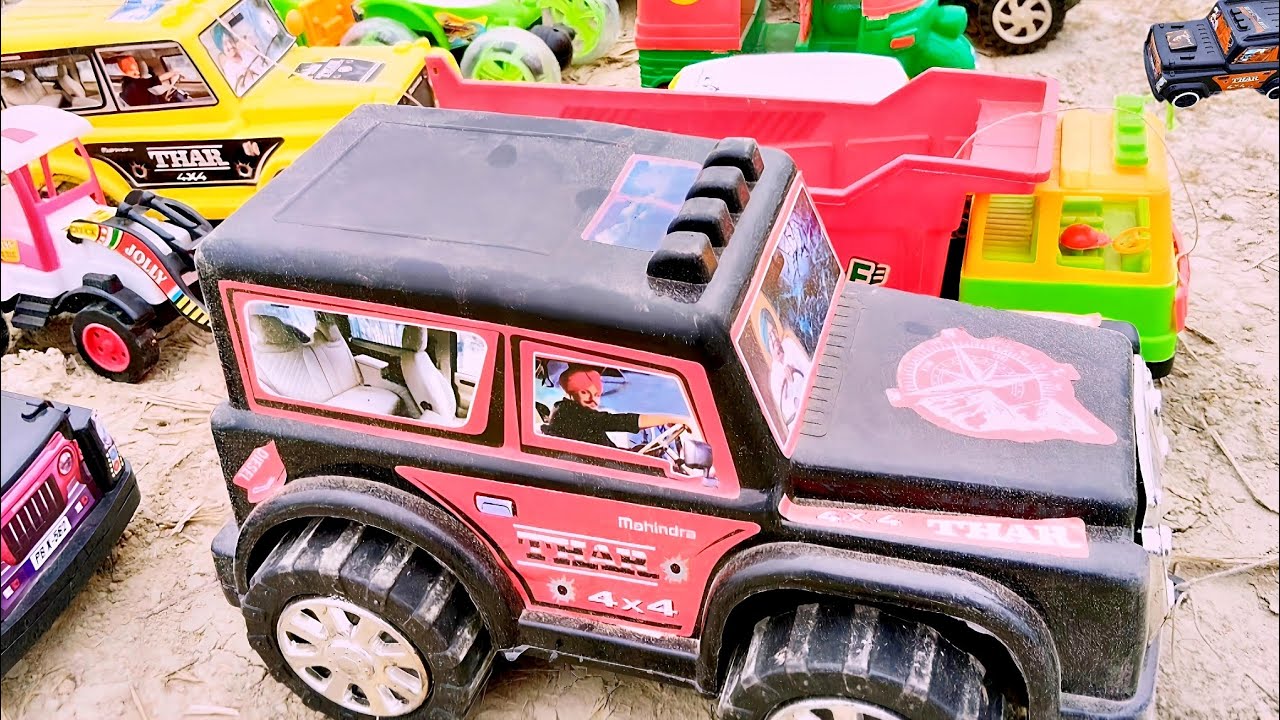 🚙 खिलौना Thar 4x4 की जबरदस्त रेस | Toy Cars Fun | Suraj Kids TV #kidsvideo #youtube #thar #trending 