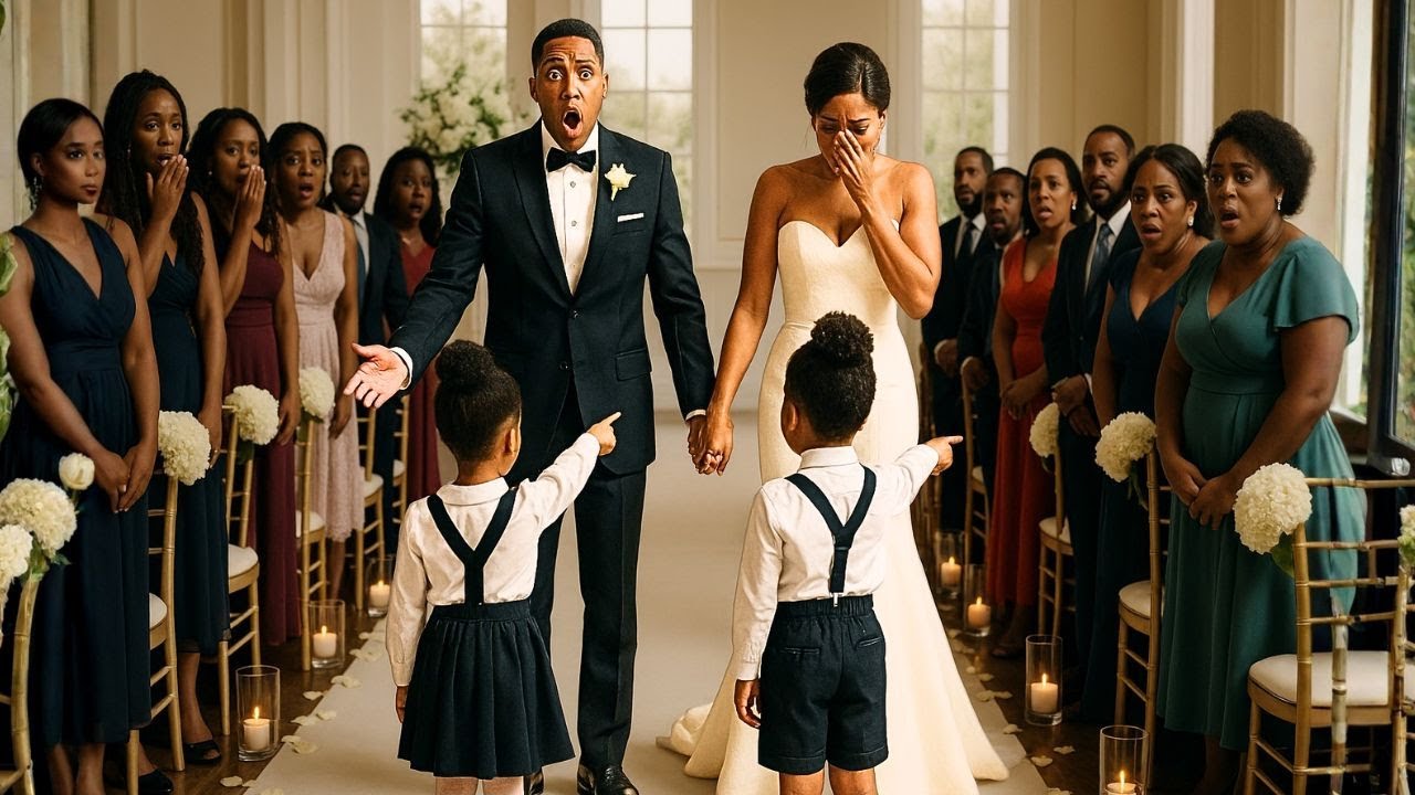 &ldquo;Mum Is at the Hospital! Twins Burst Into Dad&rsquo;s Wedding&mdash;As He Stands at the Aisle with His Rich Boss