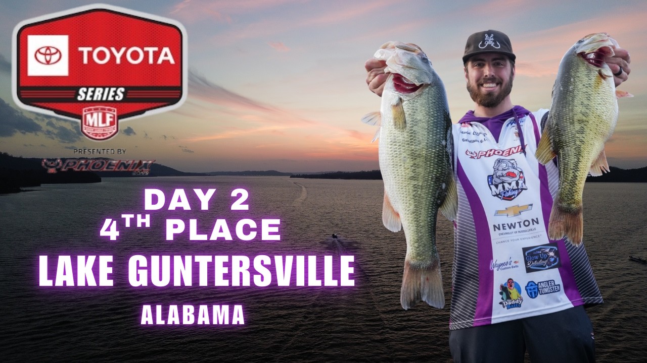 Day 2 Lake Guntersville Toyota series! 4th Place 21.14lbs