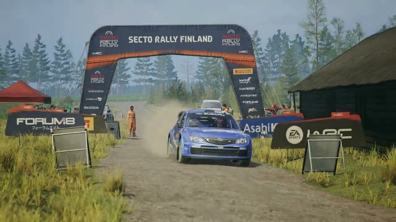 Let's drive EA WRC Subaru Impreza 2008 at Leustu Finland.