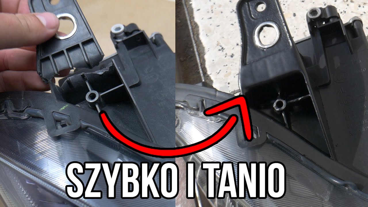 Jak tanio skleić pęknięty reflektor!