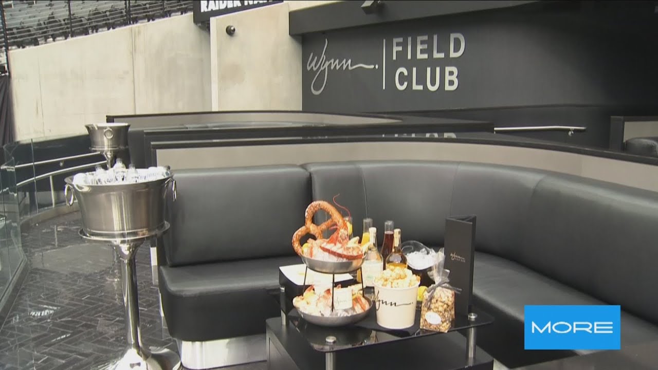 Inside the Wynn Field Club at Allegiant Stadium