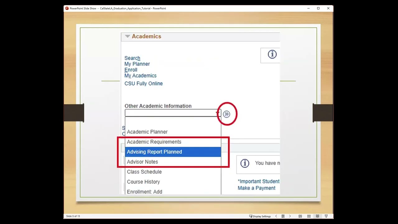 CSULA Graduation Application