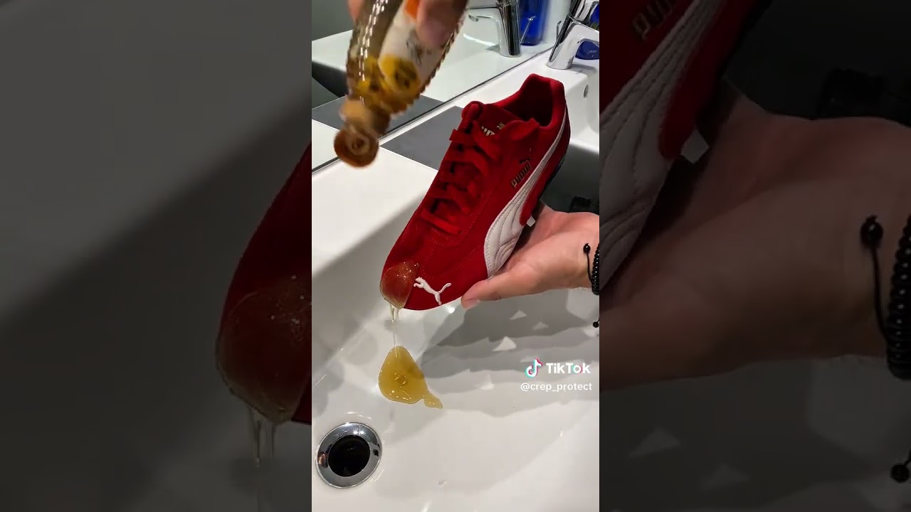 The Puma Speedcat has a propensity for 'Speedy Recovery' from liquids 😯😎  #puma  #pumafuture #viral