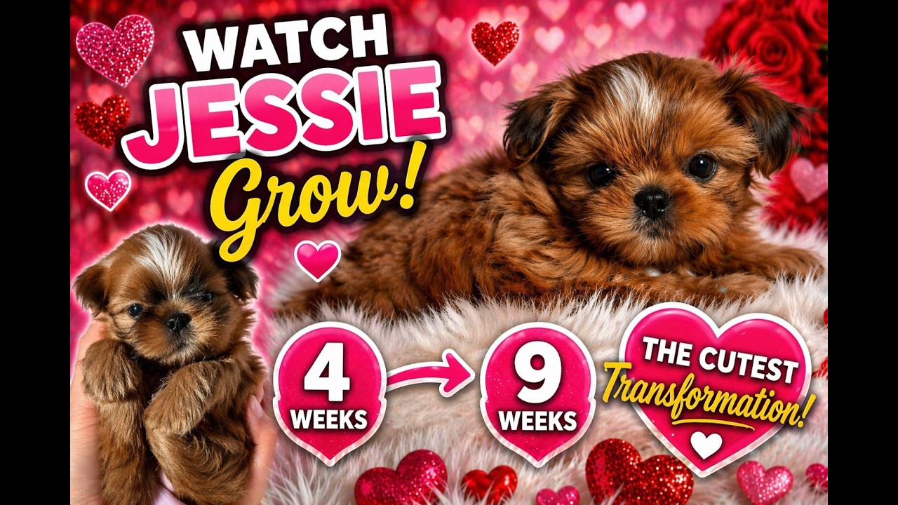 Puppyhood of Jessie, Birth to 9 Weeks!