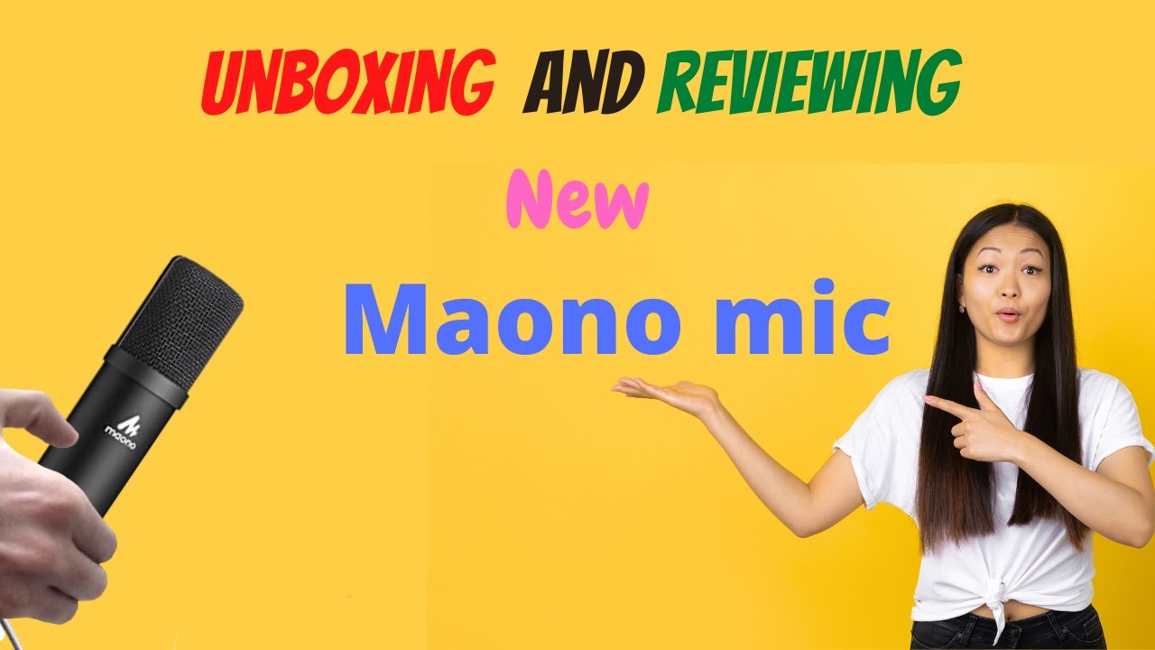 My new mic unboxing and testing it (MAONO USB MIC)