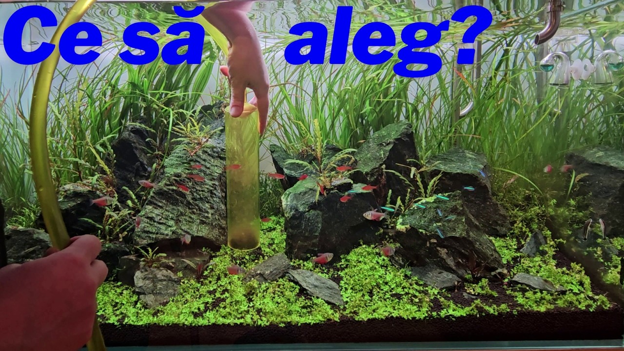 Cum aspir substratul din acvariu? Ce aspirator de substrat să aleg (Se poate chiar bricola unul)