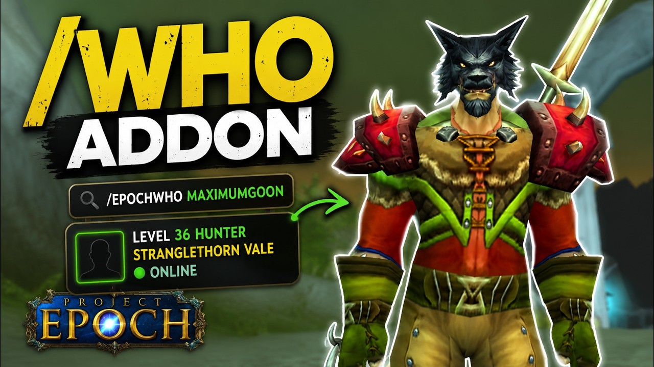 I Built a Working /WHO Addon for Project Epoch