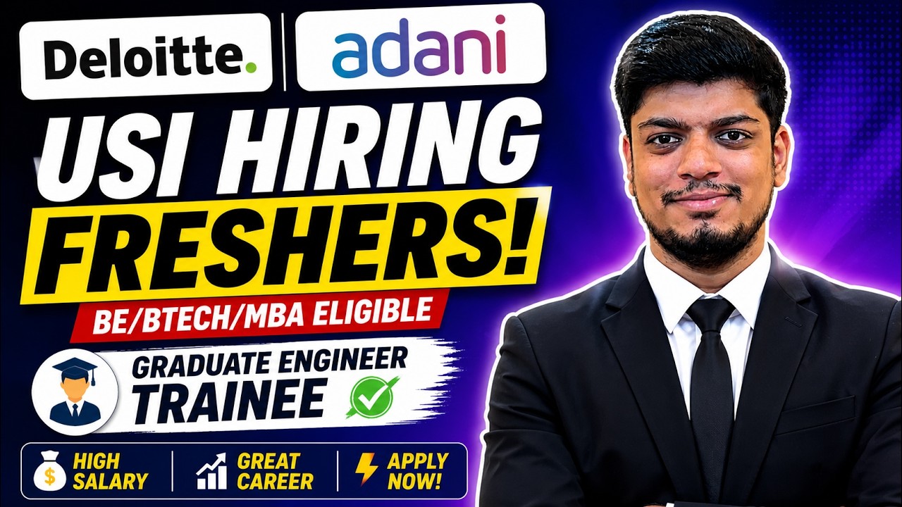 Наконец-то наём новичков в Deloitte USI | Наём новичков Adani GET | ВЫПУСК: 2025/2026 | BE BTECH MBA