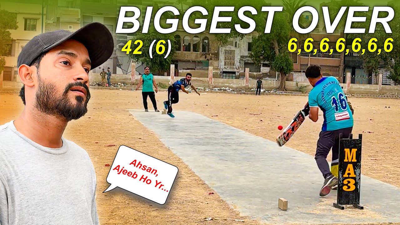 Apne Itna Bara Over Tapeball Cricket History Mein Nhe Dekha Hoga !! 😮