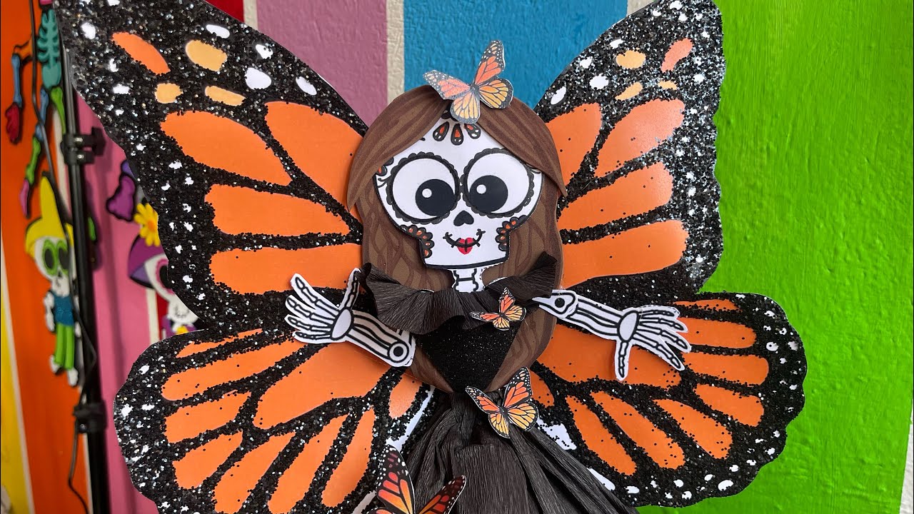 DIY: Ideas para vestir Calaveritas Mariposa Monarca 🧡🖤 #diademuertos #catrina