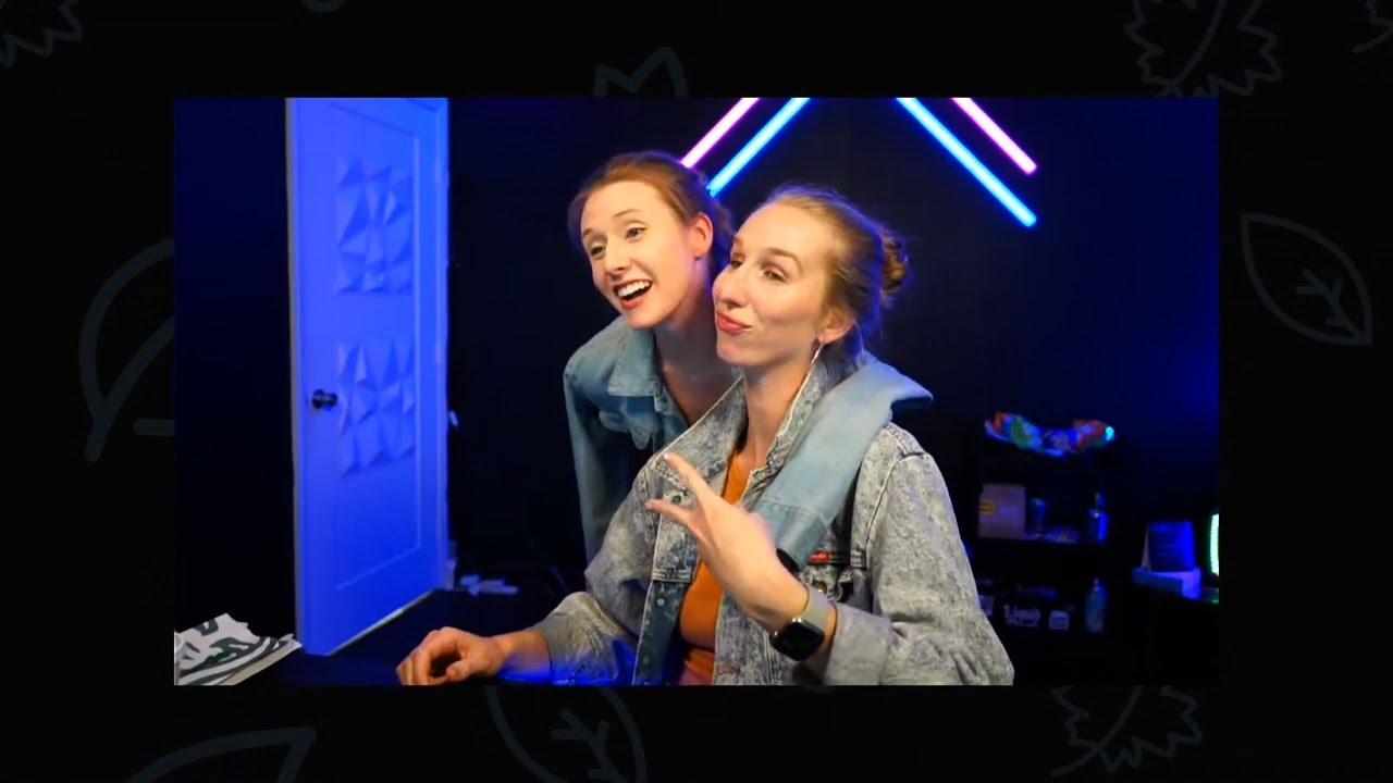 Hannah from Streamily babysitting Maggie Robertson & Nicole Tompkins