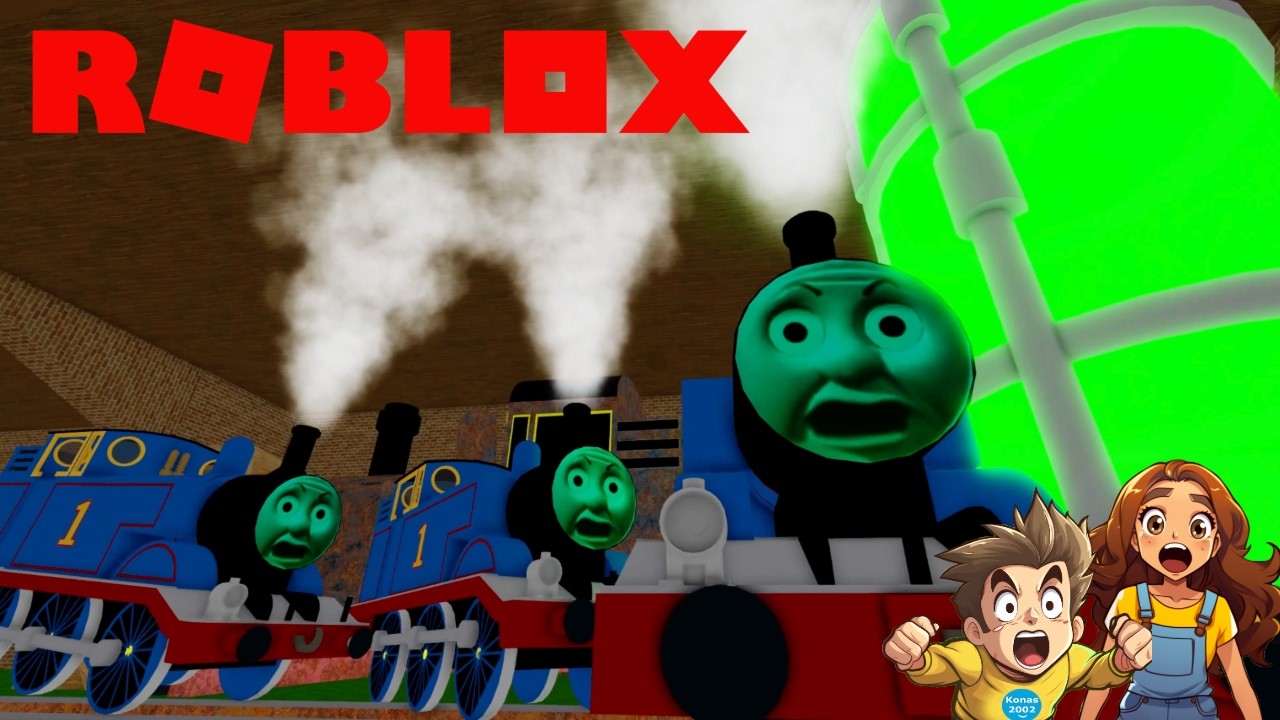 3 паровоза Томаса в депо № 17! | Геймплей Roblox || Konas2002