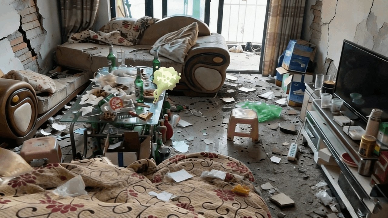 A casa estava cheia de lixo, e a esposa foi levada à beira do colapso por seus parentes!
