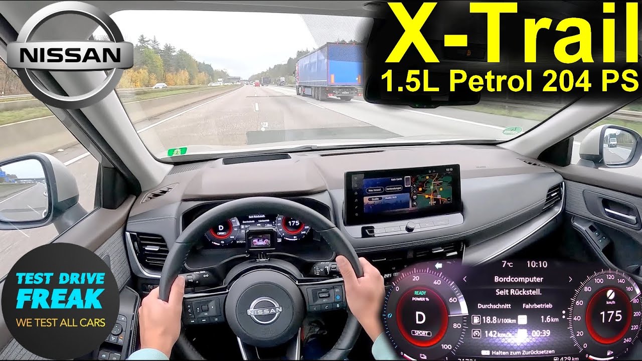 2024 Nissan X-Trail 1.5 VC-T e-Power (204 PS) 🚀 Top Speed Autobahn POV + Fuel Consumption