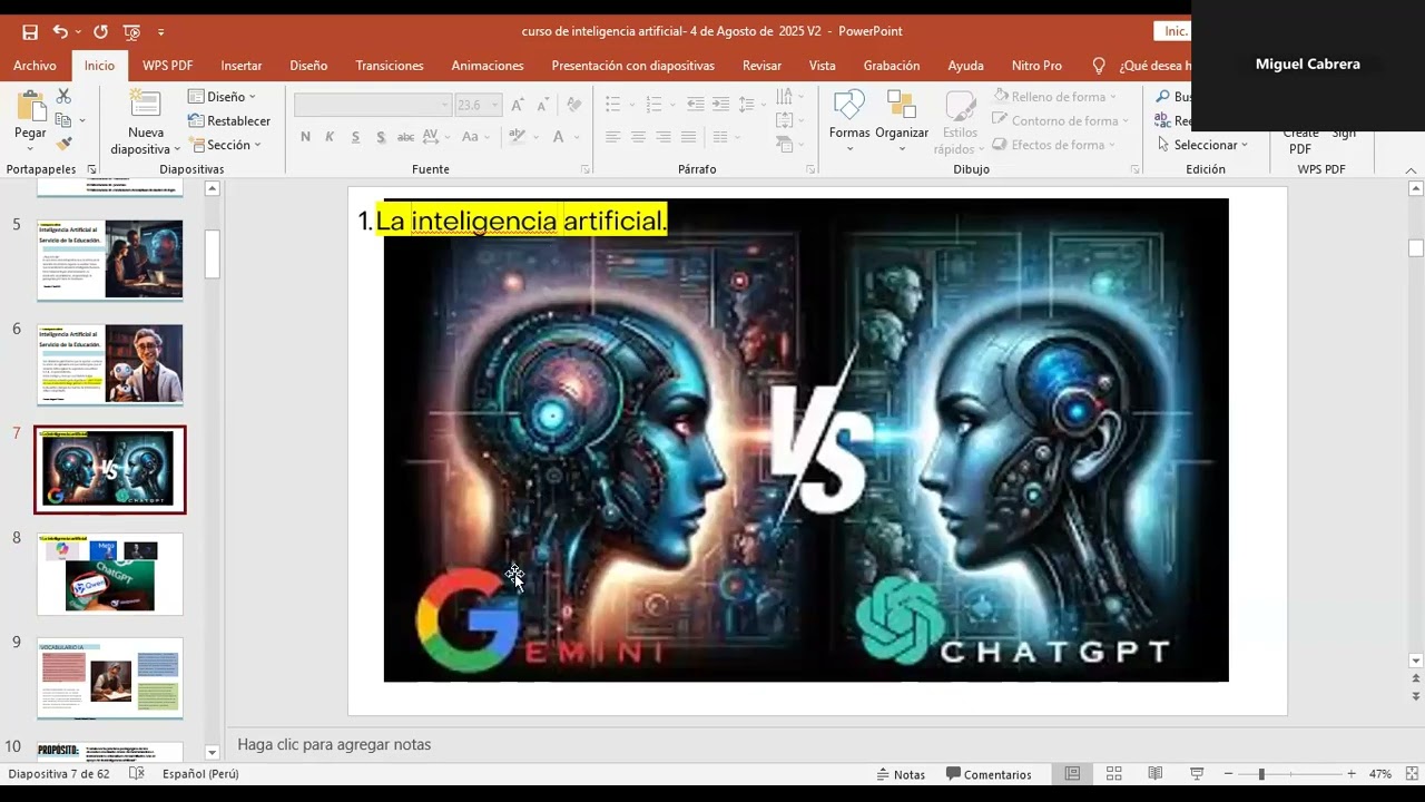 INTELIGENCIA ARTIFICIAL APLICADA AL LABOR DOCENTE