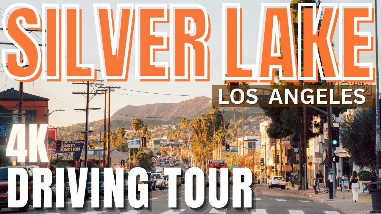 SILVER LAKE Driving Tour 4K | Scenic Los Angeles Neighborhood Drive 🌴 No Talking