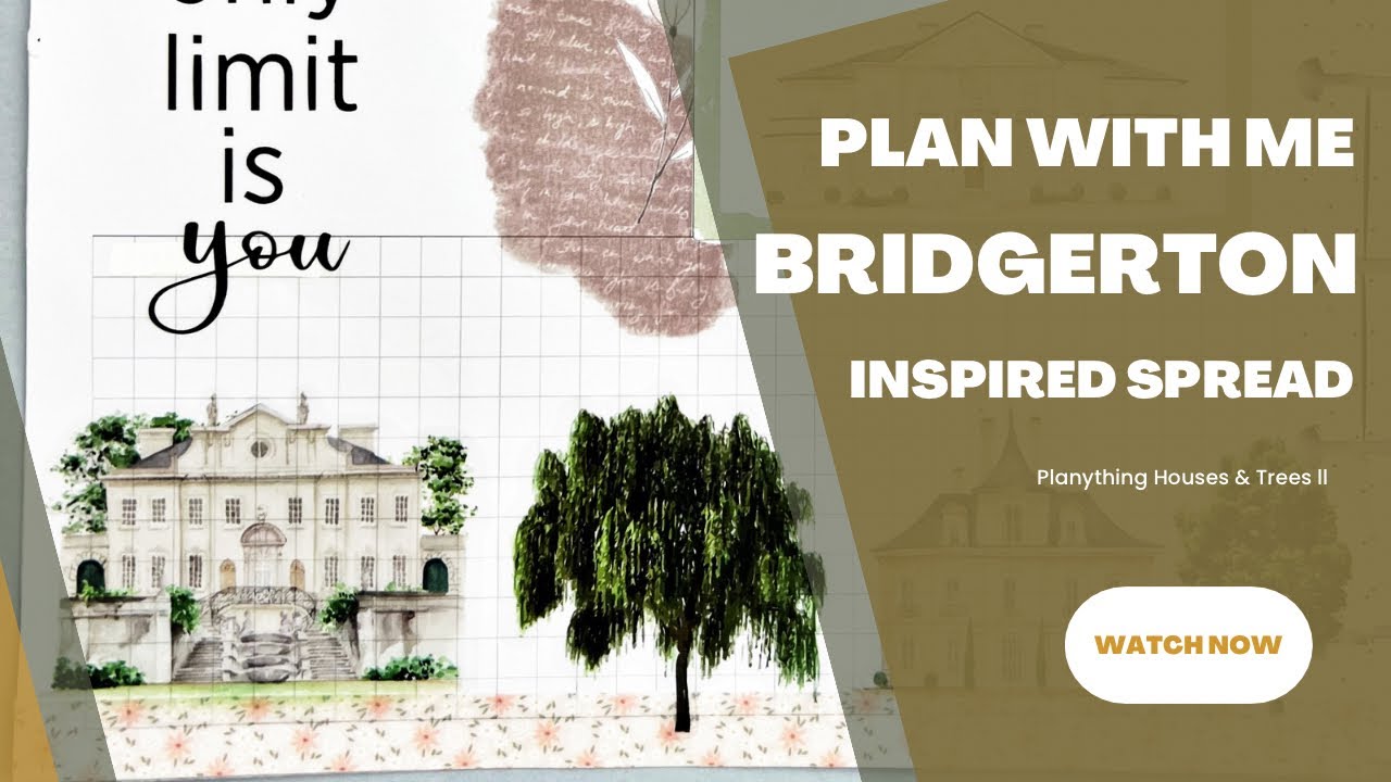 PLAN WITH ME | BRIDGERTON INSPIRED SPREAD | HAPPY PLANNER