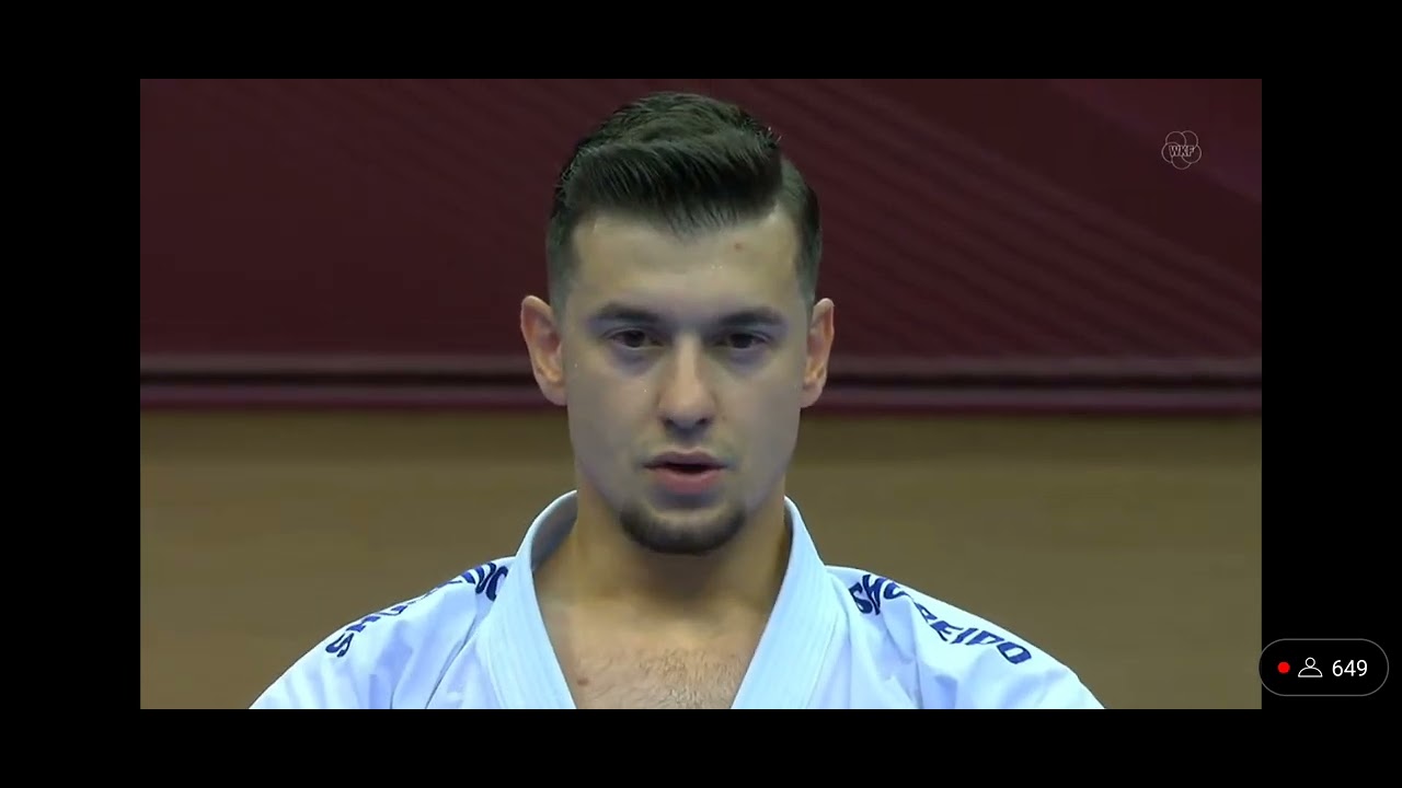 Enes Ozdemir ( Tur) vs Ali Sofuoglu ( Tur) bronze medal match Karate1 Pl Baku 2022