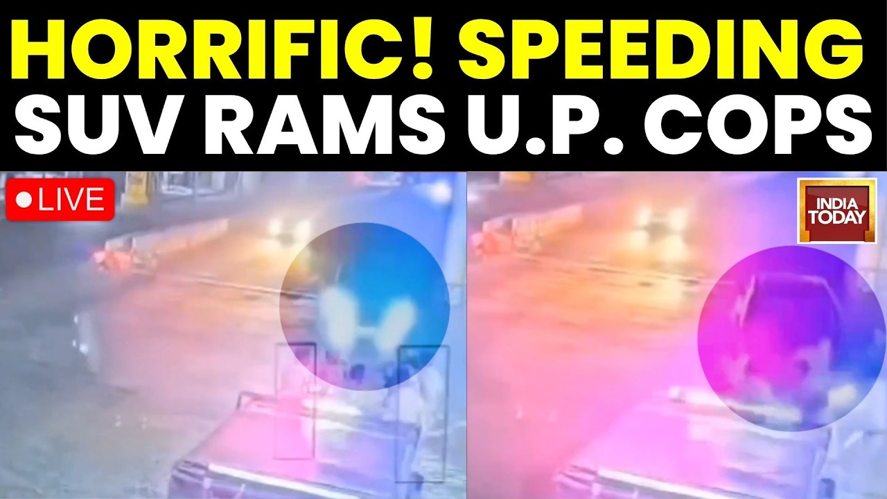 Merrut News LIVE: 7 Police Officers Injured: Speeding Innova Rams Patrol Team | India Today LIVE