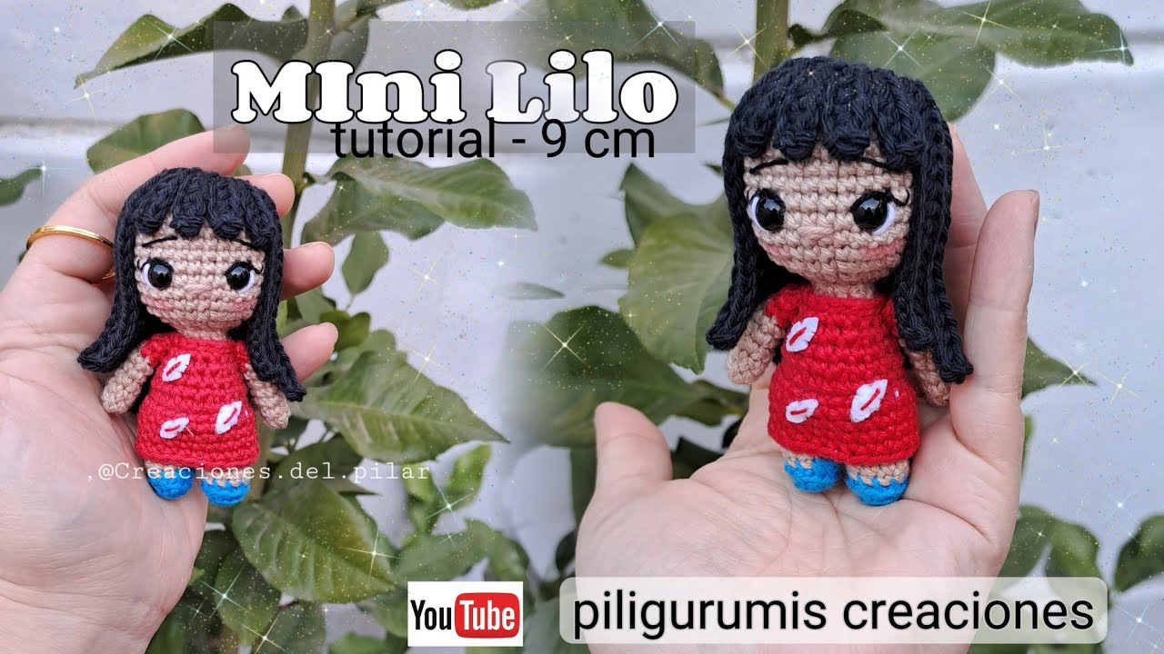 Mini lilo amigurumi Tutorial- versi&oacute;n vestido rojo.