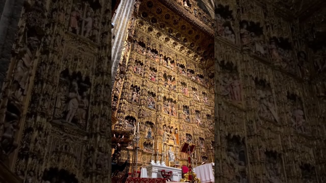 ✨ESPECIAL El mayor retablo de la Cristiandad en el mundo.Catedral de Santa Mar&iacute;a de la Sede✨ #Shorts