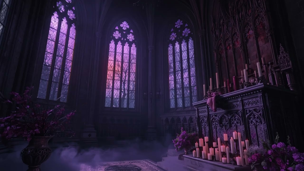 Dark Gothic Cathedral Ambient - Haunting Fantasy Music | Whispers Beneath the Stained Glass