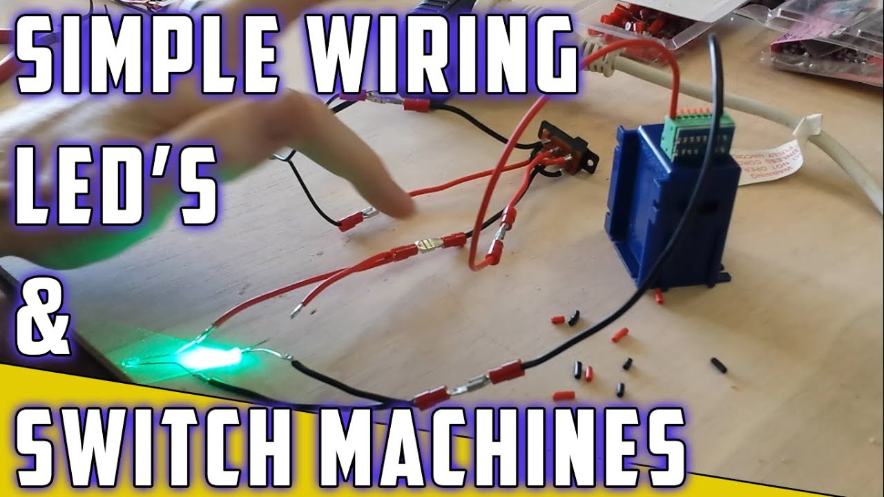 Model Railroad - How To - Switch machine with LED's