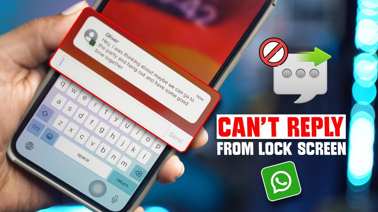 Fix Can't Reply to WhatsApp from Lock Screen or Notification on iPhone | Quick Reply Not Working