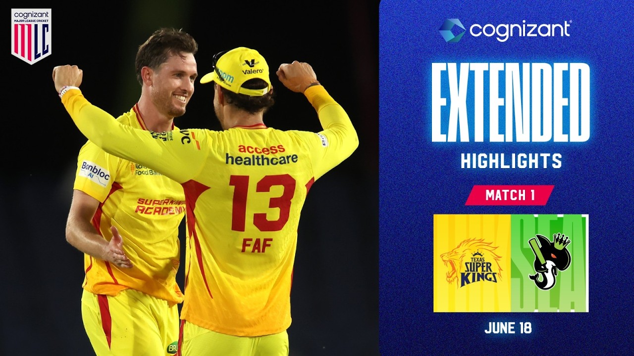 Cognizant Extended Match Highlights | Texas Super Kings vs Seattle Orcas | Match #1 | MLC 2026