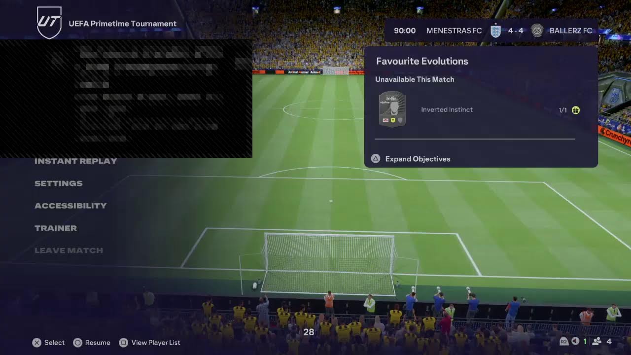 Playing UEFA primetime tournament