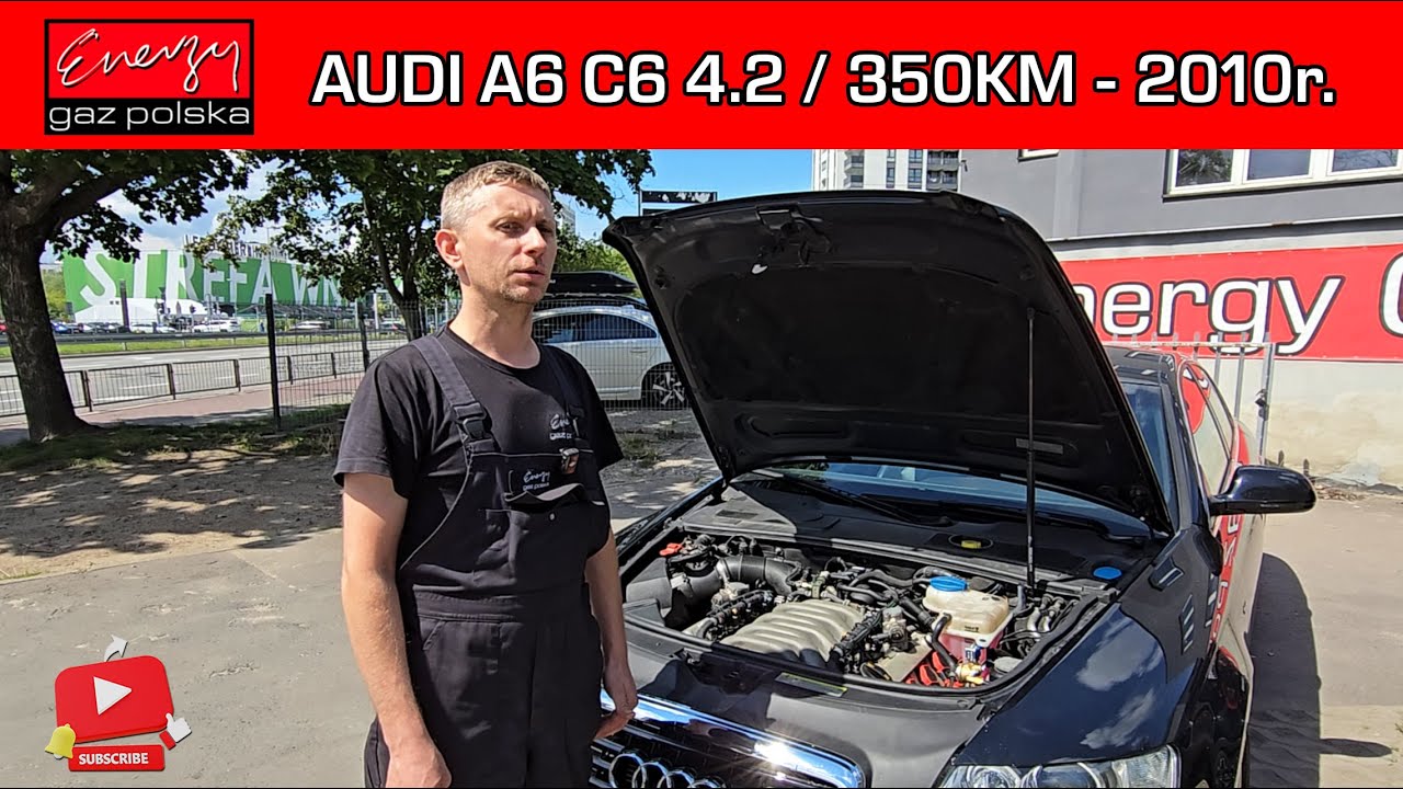 MONTAŻ LPG AUDI A6 C6 4.2 FSI BEZPOŚREDNI WTRYSK 350KM 2010R NA GAZ KME W ENERGY GAZ POLSKA